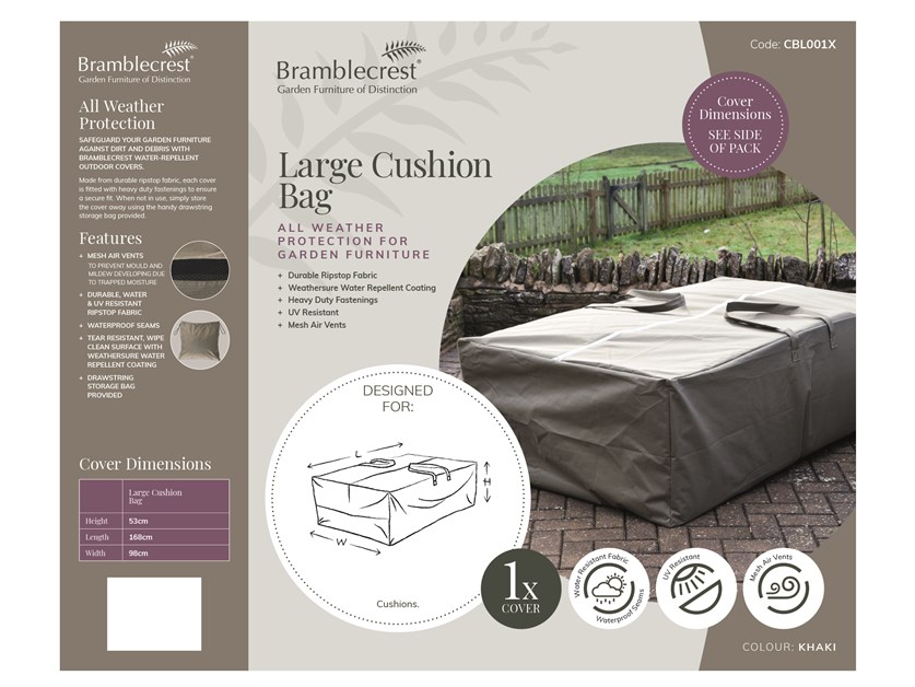Outdoor Cushion Storage Bag - Large Alternative Image