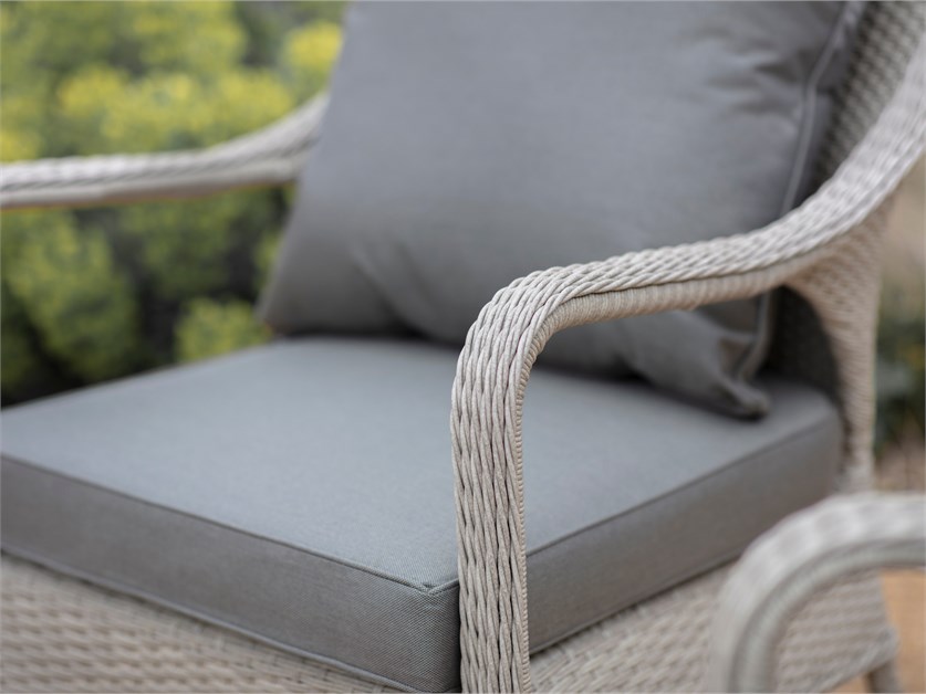 Cherington Nutmeg Rattan 2 Seater Sofa with Rectangle Coffee Table & 2 Armchairs Alternative Image