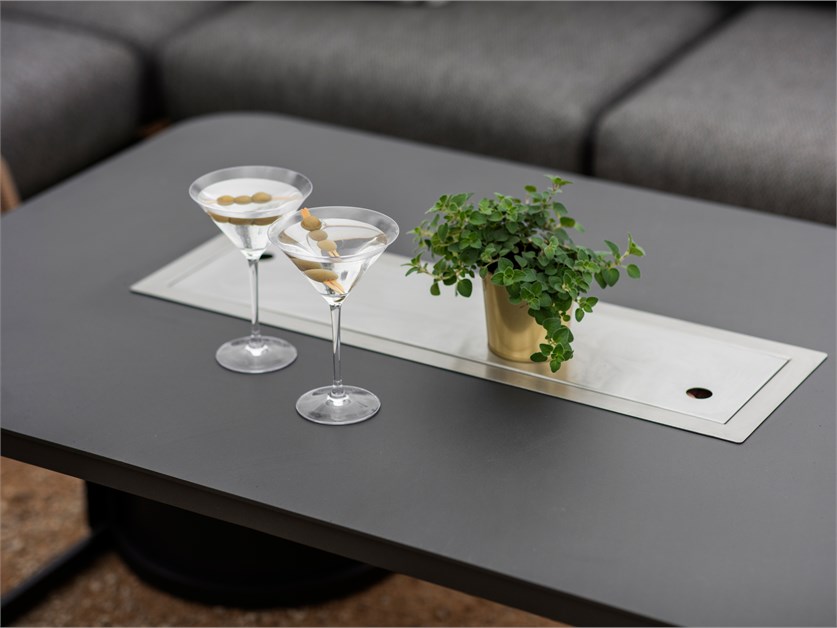 Brisbane U-Shape Sofa Set with Rectangle Firepit Table Alternative Image