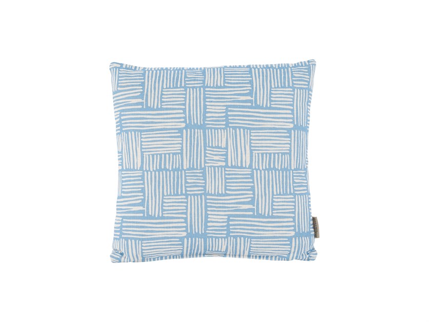 Sky Blue Wicker 45cm Square Scatter Cushion
