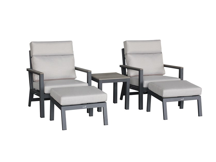 Zurich Recliner Set with 2 Footstools & Side Table Alternative Image