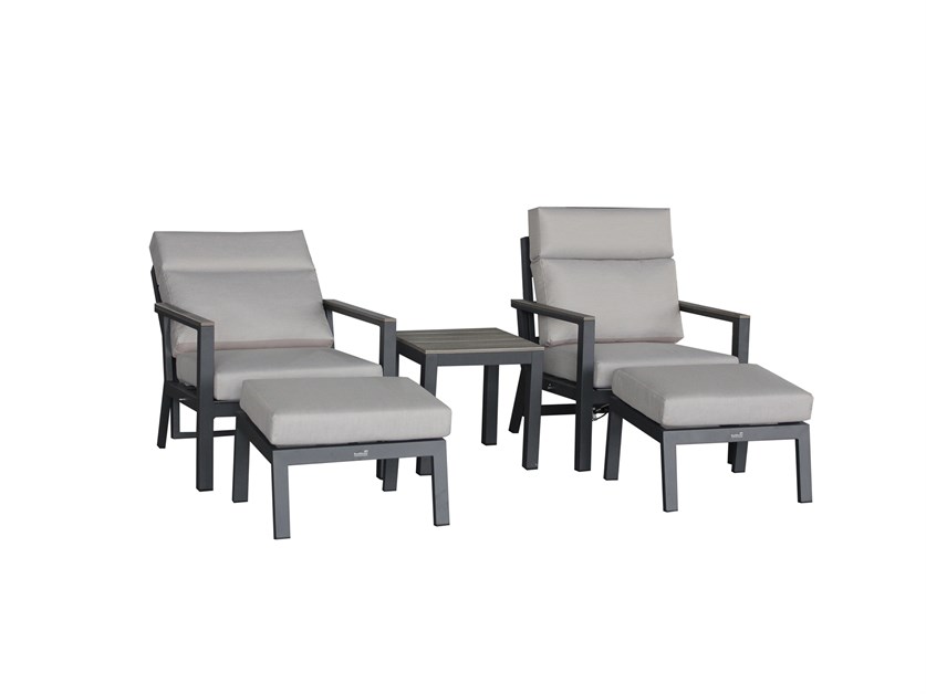 Zurich Recliner Set with 2 Footstools & Side Table Alternative Image