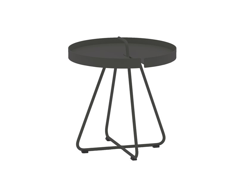 Byron Charcoal Side Tray Table With Removable Top Alternative Image