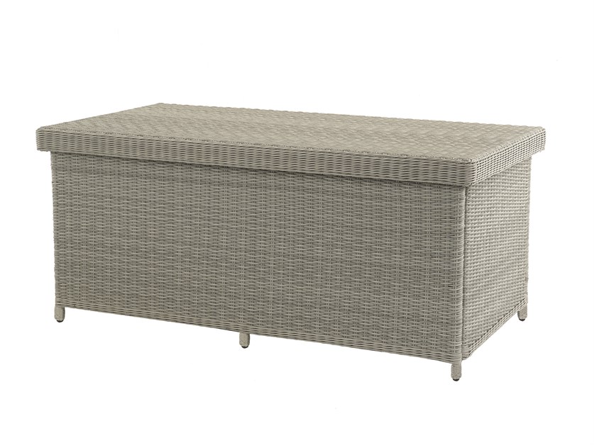 Chedworth Dove Grey Rattan Large Cushion Box with Liner Alternative Image