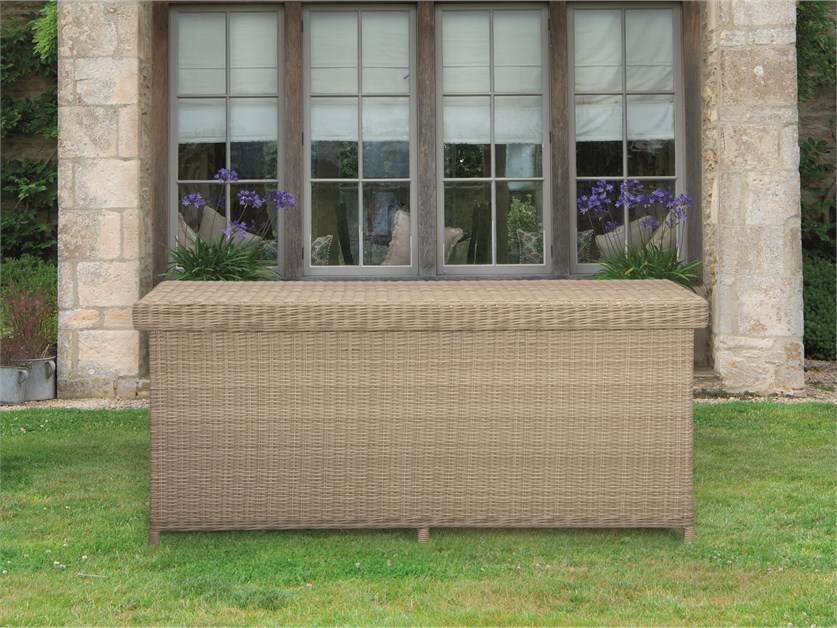 Chedworth Sandstone Rattan Large Cushion Box with Liner Alternative Image