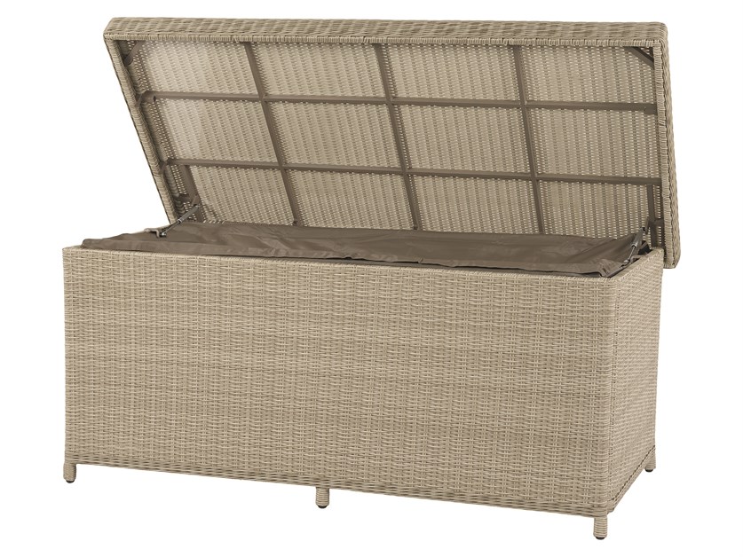 Chedworth Sandstone Rattan Large Cushion Box with Liner Alternative Image