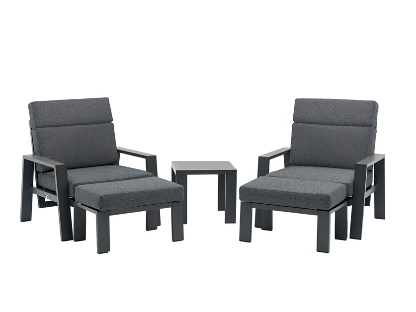 Amsterdam Recliner Set with 2 Footstools & Side Table Alternative Image