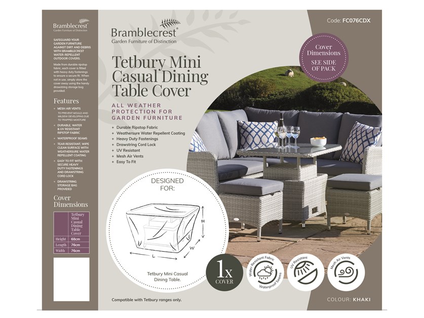 Tetbury Mini Dual Height Table Cover Alternative Image