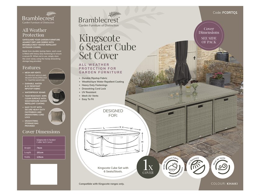 Kingscote 6 Seat Cube Set Cover Alternative Image