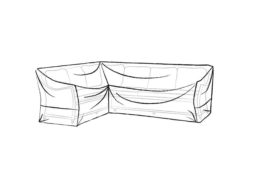 Rattan Large L-Shape Sofa Cover - Long Right Alternative Image