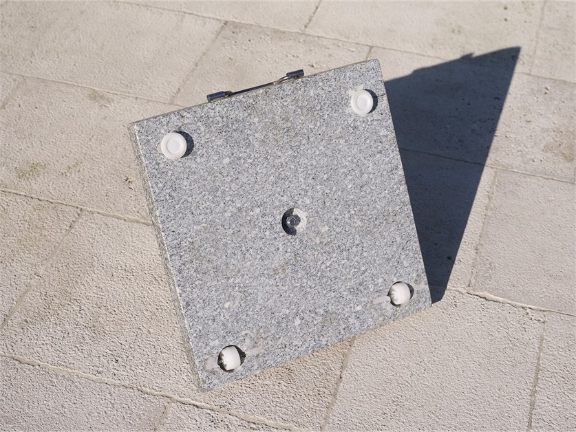 Granite Parasol Base (25kg) with 2 Wheels & Handle Alternative Image