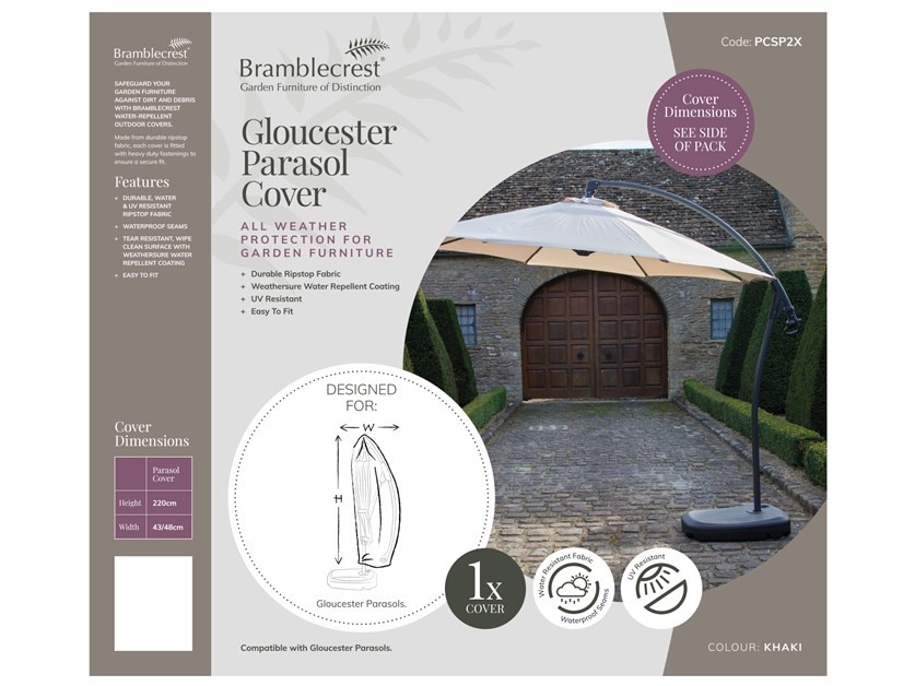 Parasol (Cantilever) Cover - Gloucester Alternative Image