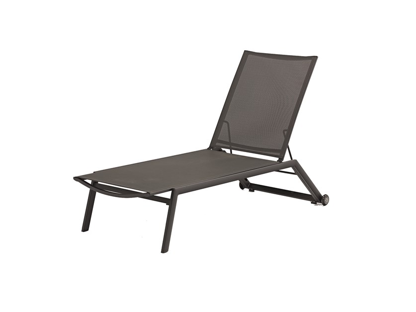Maya Charcoal Lounger with Wheels Alternative Image
