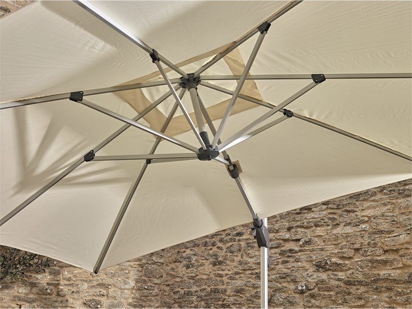 Chichester Ecru 4.0m x 3.0m Rectangle Cantilever Parasol & Cover - Without Base Alternative Image
