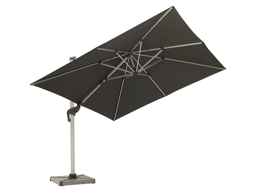 Chichester Grey 3.0m x 3.0m Anodised Square Cantilever Parasol & Cover - Without Base Alternative Image