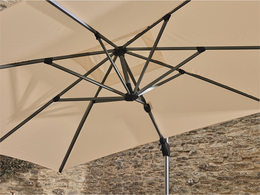 Chichester Sand 3.0 x 3.0m Square Cantilever Parasol & Cover - Without Base Alternative Image