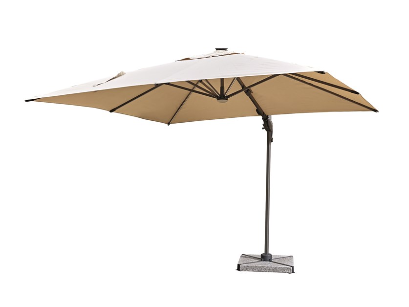 Truro 3.0 x 3.0m Square Cantilever Parasol with LED including Protective Cover - Sand Alternative Image