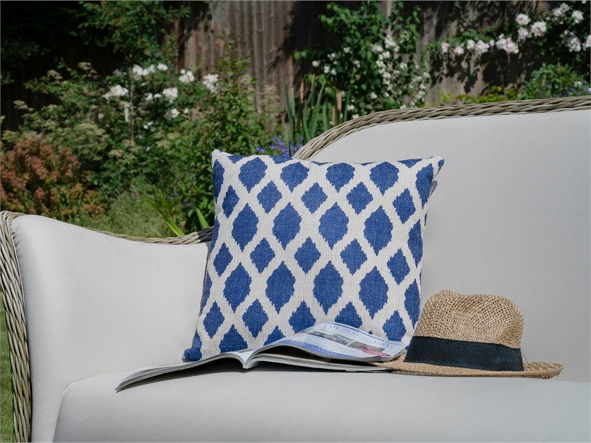 Blue Trellis 45cm Square Scatter Cushion Alternative Image