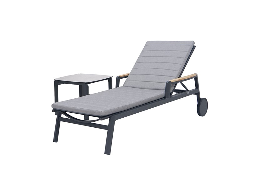 Siena Lounger with Wheels & Side Table Alternative Image