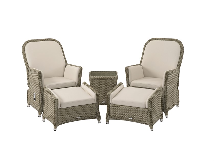 Monte Carlo Recliner Set with 2 Footstools & Side Table Alternative Image