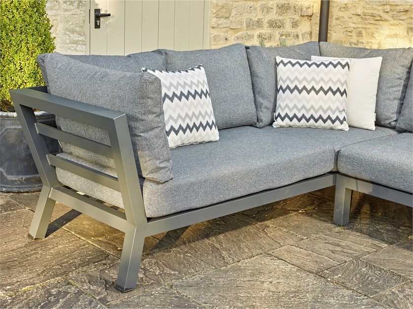 San Marino Anthracite Corner Sofa with Rectangle Coffee Table Alternative Image