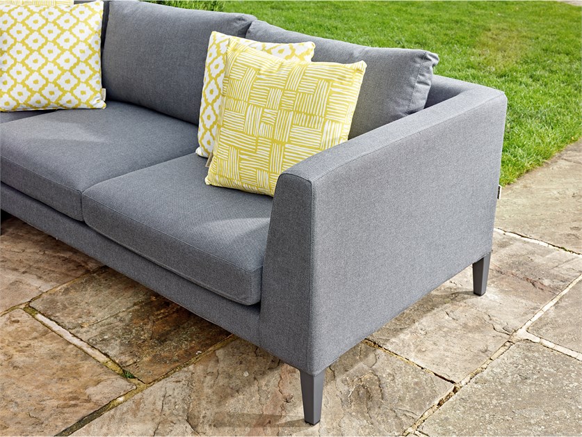 St Lucia L-Shape Sofa with Rectangle Dual Height Table, Armchair & Bench Alternative Image