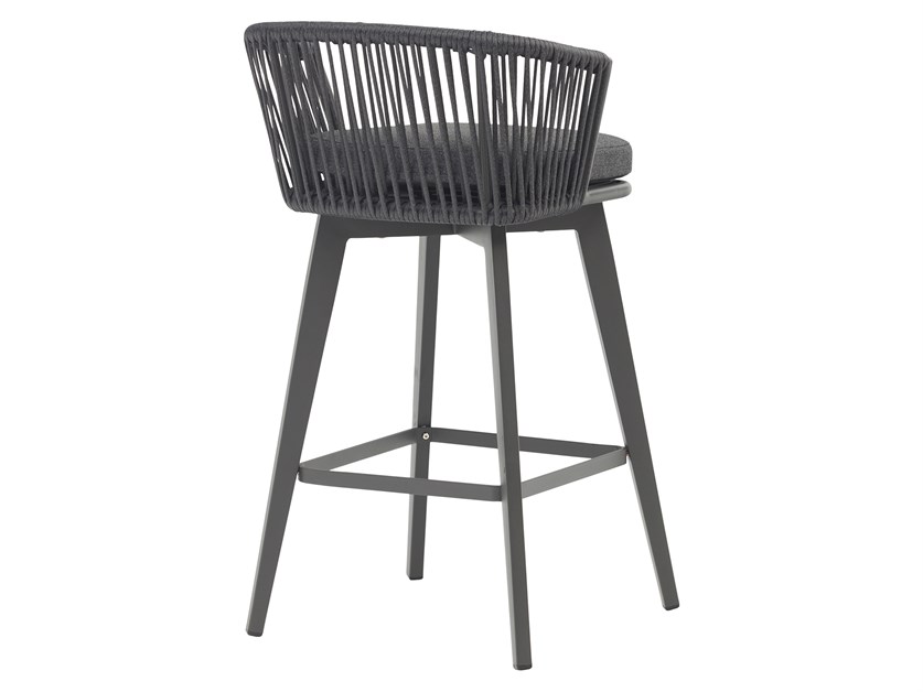 Palermo Anthracite Square Bar Table with 4 Bar Chairs Alternative Image