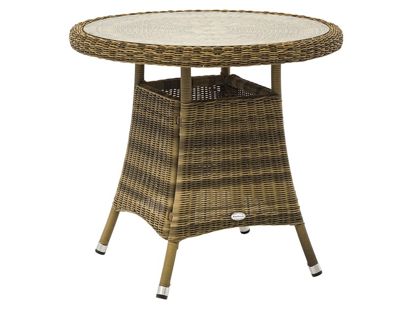 Sahara Rattan Bistro Table Set with 2 Armchairs Alternative Image