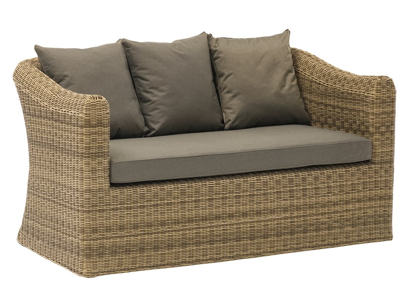 Sahara Rattan 2 Seater Sofa with Rectangle Coffee Table & 2 Armchairs Alternative Image