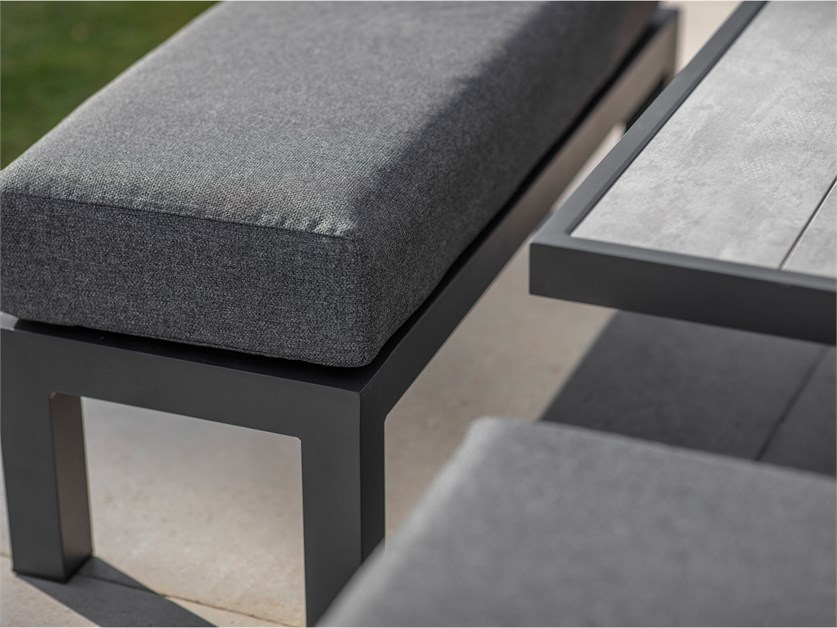 San Marino Corner Sofa with Square Piston Adjustable Table & 2 Benches Alternative Image
