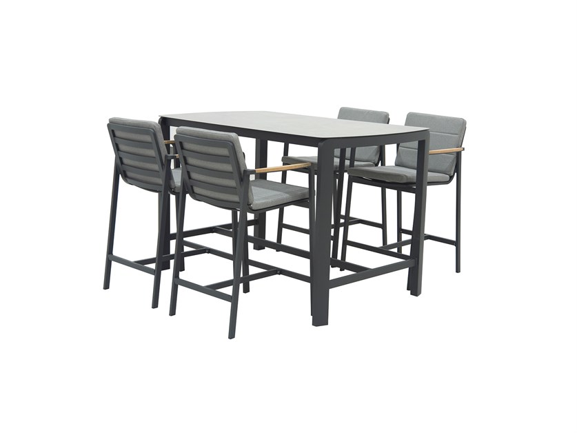 Siena Rectangle Bar Set with 4 Chairs Alternative Image