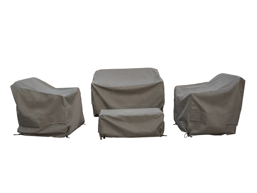 Aluminium 2 Seater Sofa, 2 Sofa Chairs & Coffee Table Set Covers