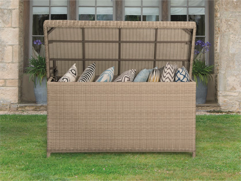 Chedworth Sandstone Rattan Standard Cushion Box with Liner