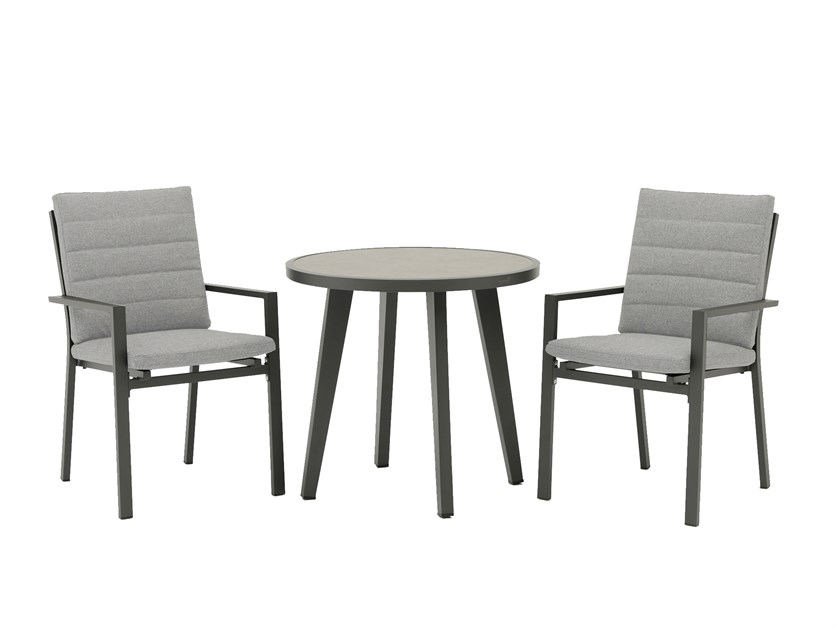 Pienza Bistro Table Set with 2 Armchairs