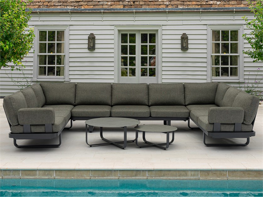 Montpellier U-Shape Sofa Set with Duo Coffee Tables