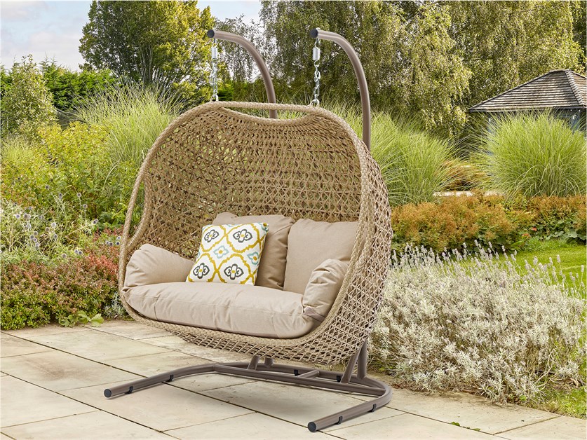 Somerford Rattan Double Hanging Cocoon