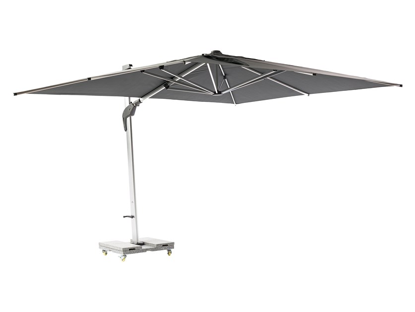 Winchester Grey 4.0m x 3.0m Rectangle Cantilever Parasol & Cover