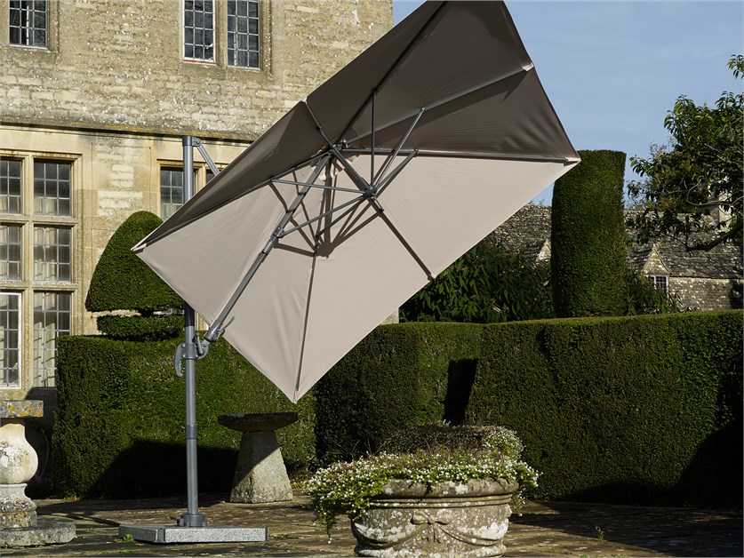 Lichfield Sand 2.7 x 2.7m Square Cantilever Parasol & Cover - Without Base