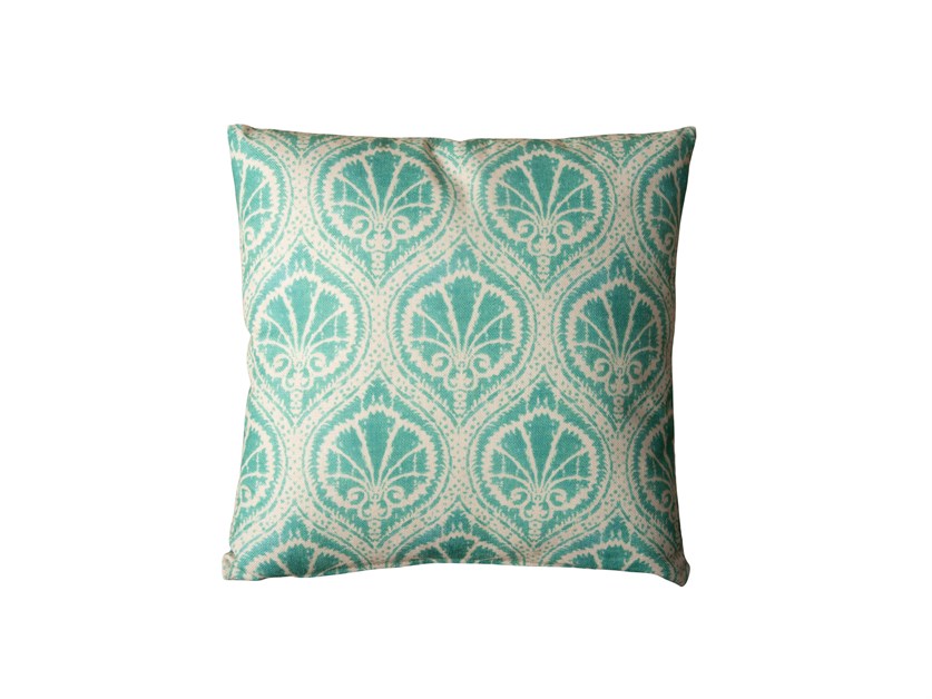 Teal Motif Square 45cm Scatter Cushion