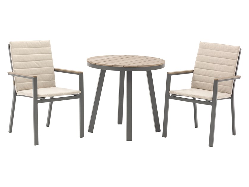 Zurich Round Bistro Table Set with 2 Chairs