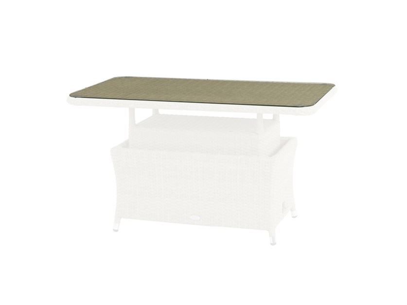 Glass Only For Rectangle Adjustable Table (1180X690Xt5Mm)