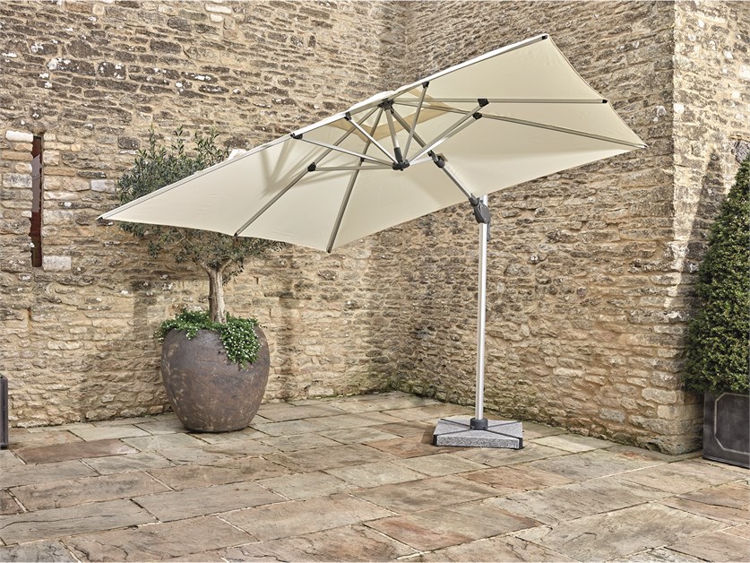 Chichester Ecru 3.0m x 3.0m Square Cantilever Parasol & Cover - Without Base Alternative Image