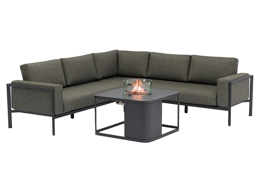 Brisbane Corner Sofa Set with Square Firepit Table Alternative Image