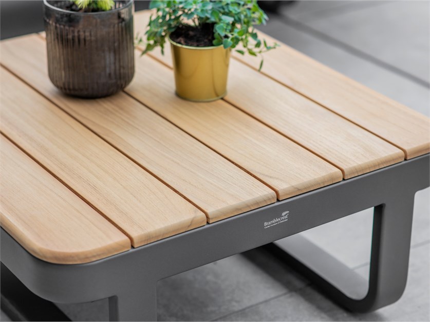 Montpellier L-Shape Sofa Set with Square Teak Coffee Table Alternative Image
